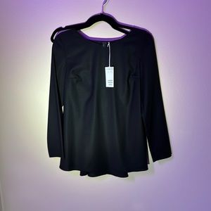 NWT. Woman’s black COS elegant top. Size 8.
